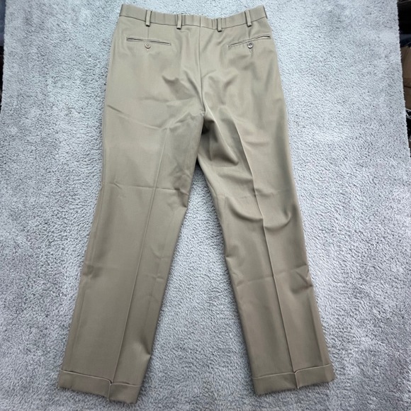 Brooks Brothers 346‎ Madison Fit Pleated Wool Dress Pants Mens 36x32 Khaki - Picture 11 of 12